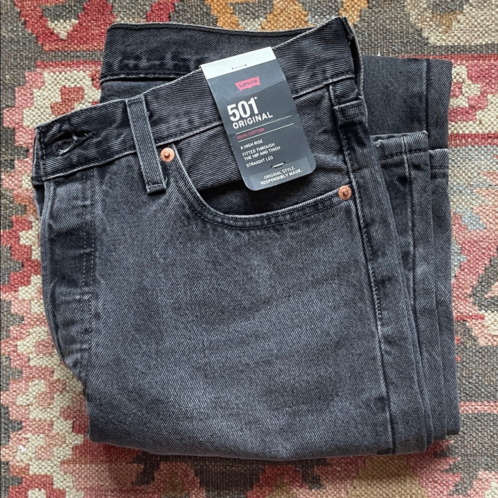 Levi's 501 Original Charcoal Jeans 29x32